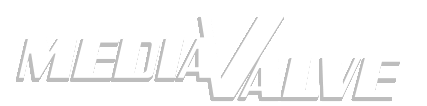 Media Valve Logo with Drop Shawdow